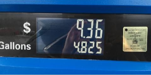 gas pump scale