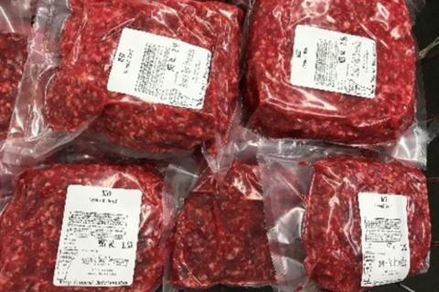 ground beef packages
