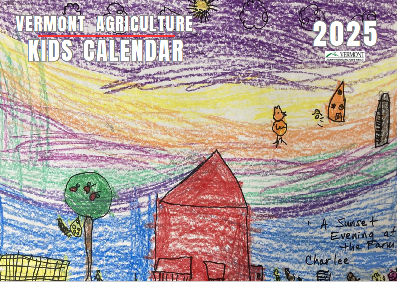 2025 Vermont Agriculture Kids Calendar