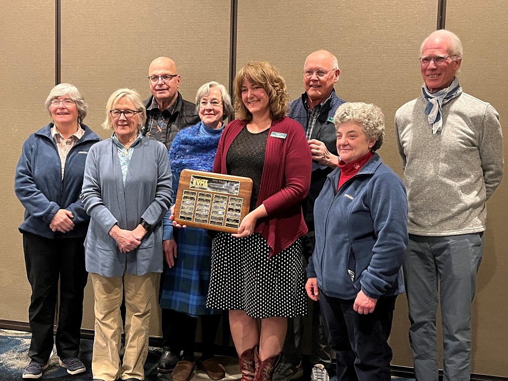 Dr. Kristin Haas with other award winners