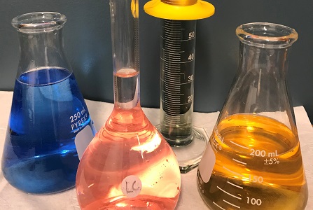 Chemistry lab beakers