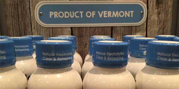 Bottles that say product of Vermont.