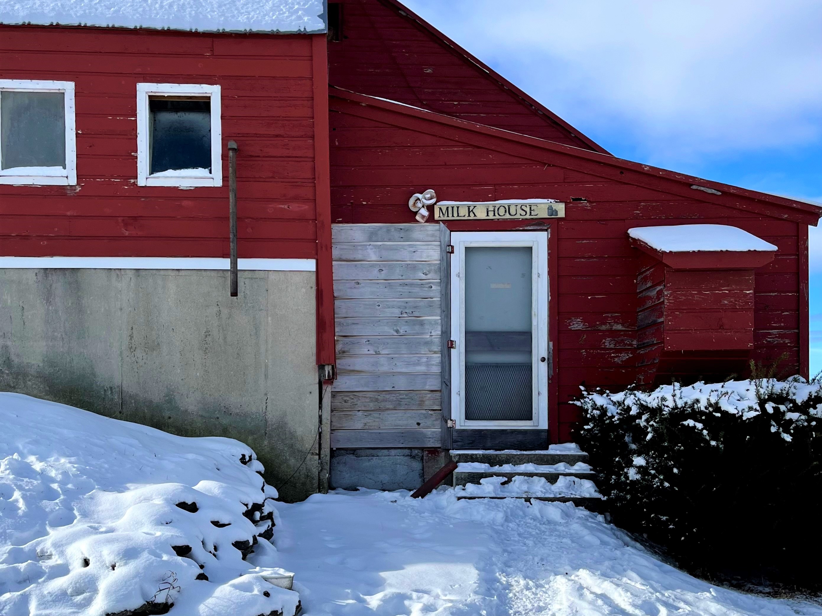 Milk House in winter