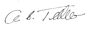 Anson Tebbetts signature