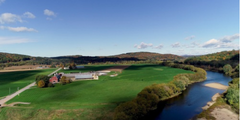 farm field and river